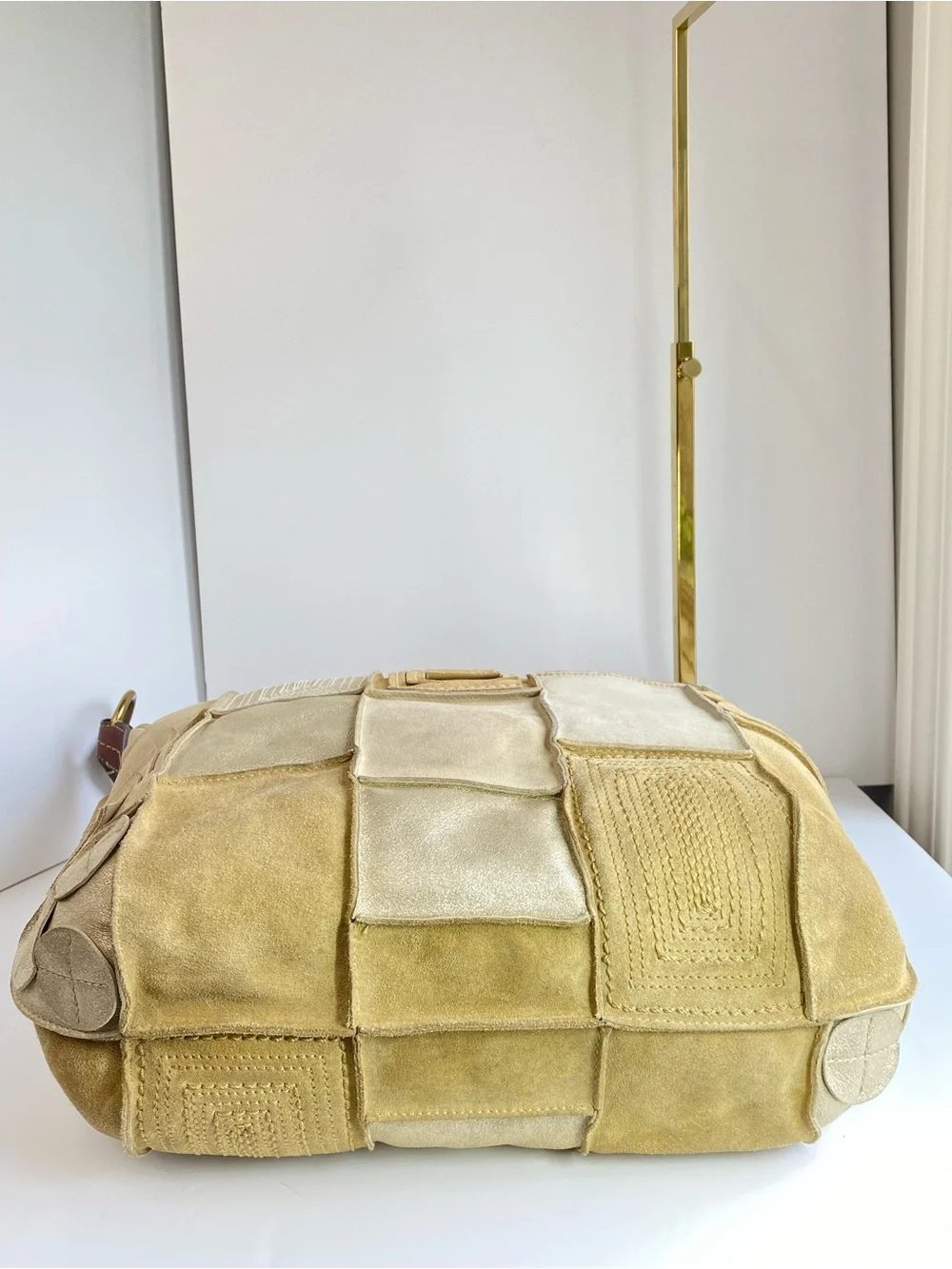Coach XL Y2K Limited Edition Suede Patchwork Mosaic Shoulder Tote Bag - Picture 11 of 16